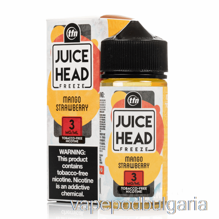 Vape 10000 Дръпки Freeze Mango Strawberry - Juice Head - 100ml 0mg